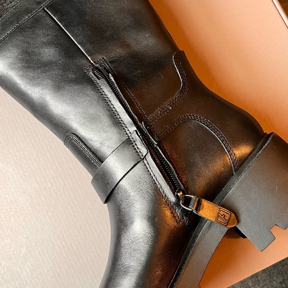 Franco Sarto Black Ankle Boots - Picture 5 of 7